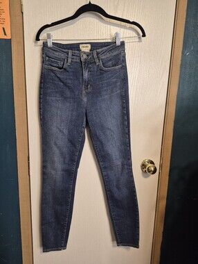 L'AGENCE Dark Blue High-Rise Skinny Jeans